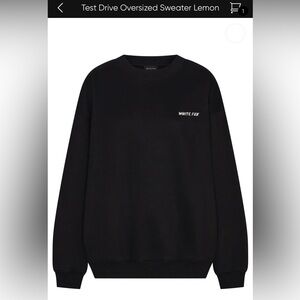 Brand new White fox crewneck in black!
